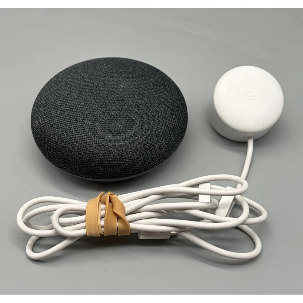 Google Home Mini Smart Speaker Assistant (1st Gen) - Charcoal - Tested - Picture 1 of 6
